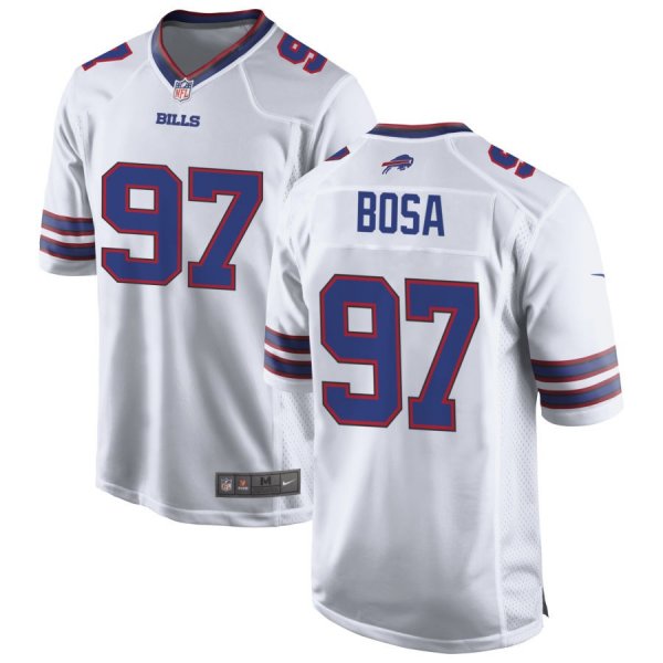 Men's Nike #97 Joey Bosa White Buffalo Bills Game Player Jersey