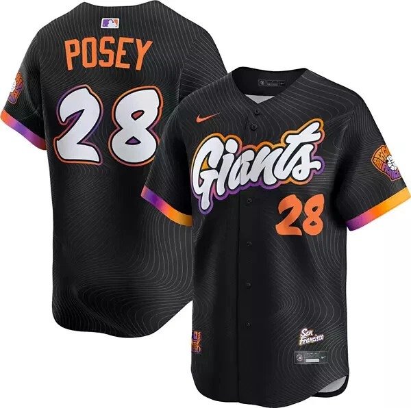 Men's San Francisco Giants Buster Posey #28 Nike 2025 City Connect Limited Jersey