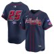 Men's Atlanta Braves #25 Nike Navy 2025 MLB Speedway Classic Alternate Limited Jersey