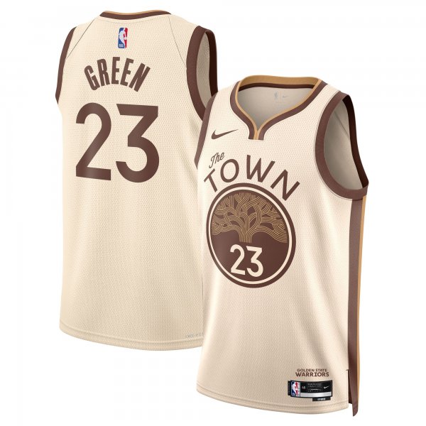 Men's Unisex Golden State Warriors #23 Draymond Green Nike Tan 2025/26 Swingman City Edition Jersey