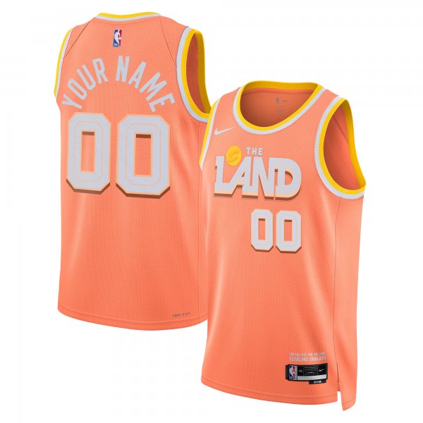 Men's Unisex Cleveland Cavaliers Nike Orange 2025/26 City Edition Swingman Custom Jersey