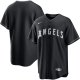 Men's Los Angeles Angels Nike Black Lights Out Replica Jersey