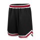 Men's Custom Navy White-Red Authentic Throwback Basketball Shorts