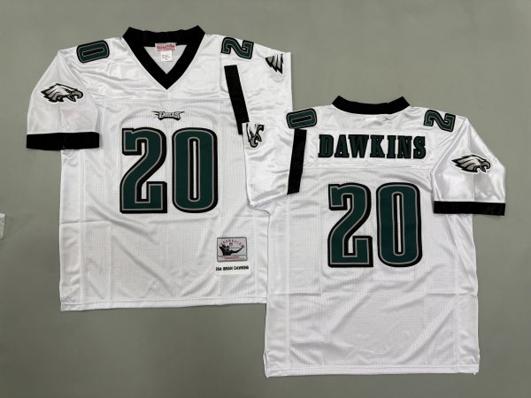 Men's Philadelphia Eagles #20 Brian Dawkins White Jersey