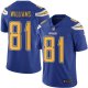 Nike Los Angeles Chargers #81 Mike Williams Electric Blue Youth Stitched NFL Limited Rush Jersey