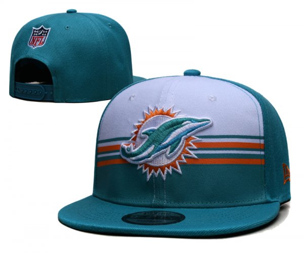 Miami Dolphins White and Blue Cap