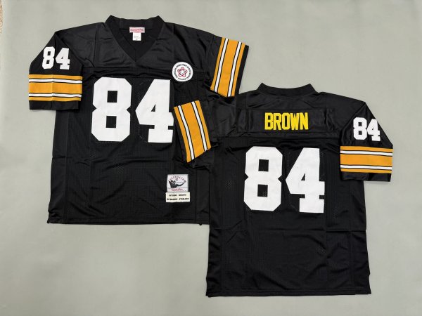 Men's Pittsburgh Steelers #84 Antonio Brown Black Jersey