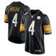 Youth Pittsburgh Steelers #4 DK Metcalf Nike Black Game Player Jersey