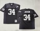 Men's Las Vegas Raiders #34 Bo Jackson Black Mitchell & Ness Jersey
