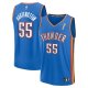 Youth #55 Isaiah Hartenstein Oklahoma City Thunder 2025 NBA Finals Champions Fast Break Replica Player Blue Icon Edition Jersey