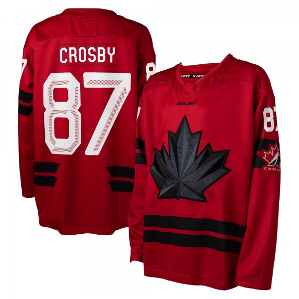 Youth #87 Sidney Crosby Red Hockey Canada 2026 Jersey