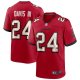 Men's Nike #24 Carlton Davis III Red Tampa Bay Buccaneers Game Player Jersey