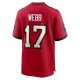 Men's Tampa Bay Buccaneers Raleigh Webb Nike  Red  Game Jersey