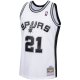 Men's San Antonio Spurs Tim Duncan Mitchell & Ness White 1998/99 Hardwood Classics Swingman Jersey