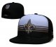 New Orleans Saints White and Black Cap