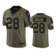Green Bay Packers A.J. Dillon Olive 2021 Salute To Service Men's Limited NFL Jersey