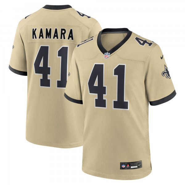 Youth New Orleans Saints #41 Alvin Kamara Nike Gold Gameday Golds Alternate Game Player Jersey