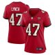 Women's Tampa Bay Buccaneers #47 John Lynch Nike Red 50th Anniversary Game Jersey
