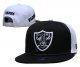 Las Vegas Raiders White and Black Cap