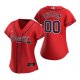 Women's Atlanta Braves Custom Nike Red 2020 Alternate Jersey