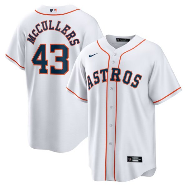 Men's #43 Lance McCullers Jr. Houston Astros Nike Home White Jersey