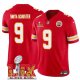 Youth Kansas City Chiefs #9 JuJu Smith-Schuster Red Super Bowl LIX F.U.S.E. Vapor Limited Stitched Jersey