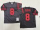 Men's #8 Steve Young San Francisco 49ers Black Jersey