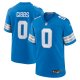 Men's #0 Jahmyr Gibbs Detroit Lions Nike Game Player Blue Jersey