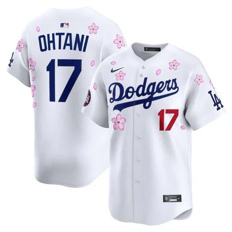 Men's #17 Shohei Ohtani MLB World Tour Tokyo Series 2025 Los Angeles Dodgers White Jersey