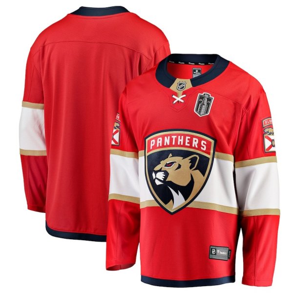 Men's Florida Panthers 2025 Stanley Cup Final Home Breakaway Red Jersey