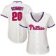 Philadelphia Phillies #20 Mike Schmidt Cream Alternate Women's Stitched MLB Jersey