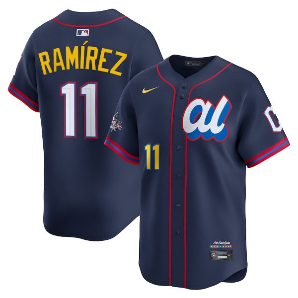 Men's American League #11 Jose Ramirez Nike Navy 2025 All-Star Edition Limited Player Jersey