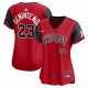 Women's Chicago White Sox #23 Andrew Benintendi Nike Red/Black 2025 City Connect Player Jersey