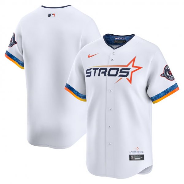 Men's Houston Astros Nike 2025 City Connect Limited White Jersey